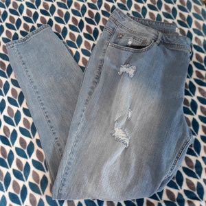 Est. 1946 Denim Plus Size Distressed Skinny Jeans